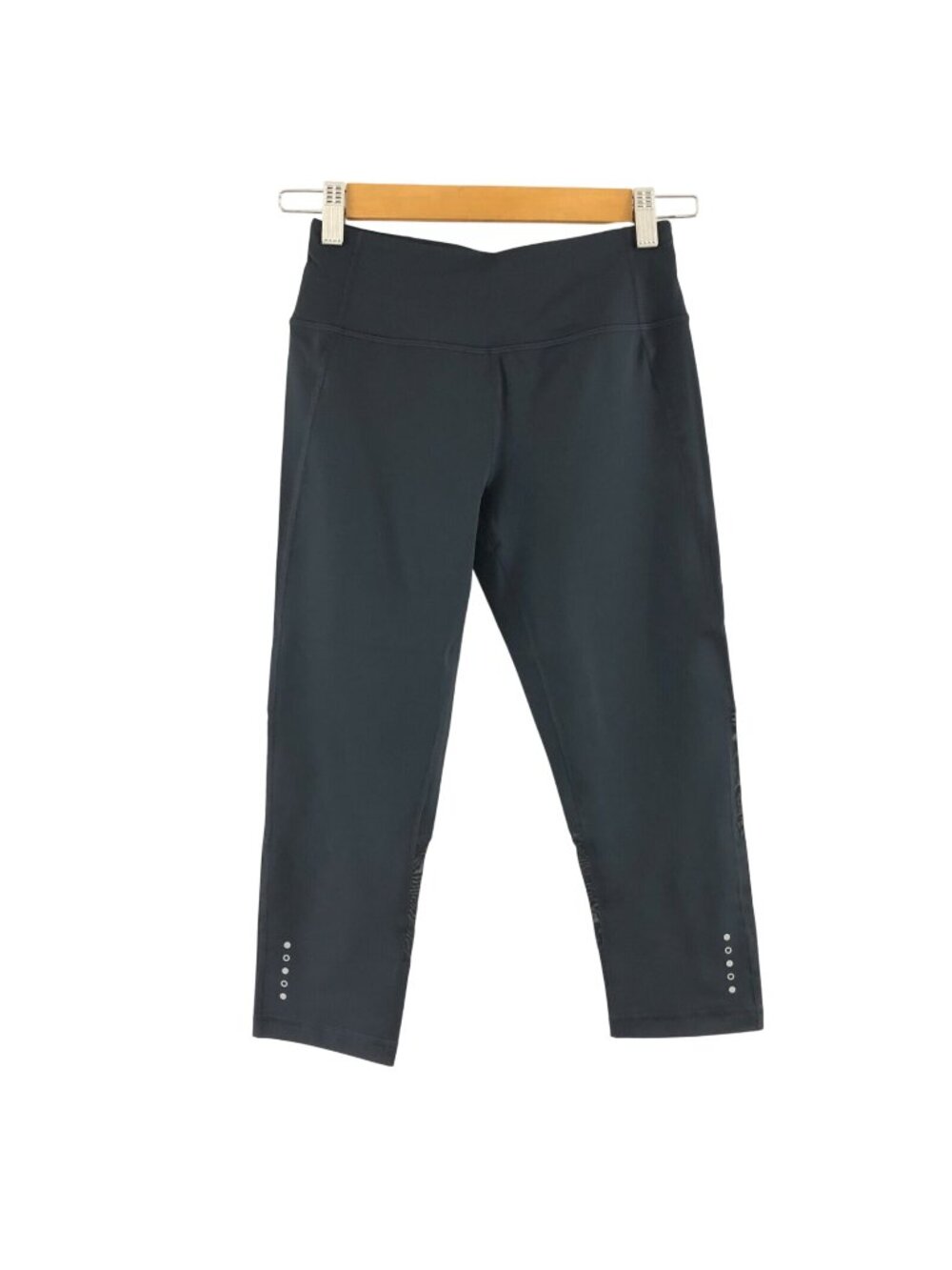 Core 10 Womens Leggings Onstride Zip Pocket Mesh Panel Run Capri Black Size XS